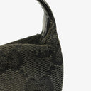 Gucci Vintage Mini Pochette Black GG Monogram Hobo Bag