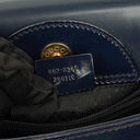 Gucci Vintage Patent Leather Navy Diana Bamboo Tote