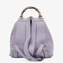 Gucci Vintage Purple Suede Leather Bamboo Backpack