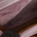 Gucci Vintage Purple Suede Leather Bamboo Backpack