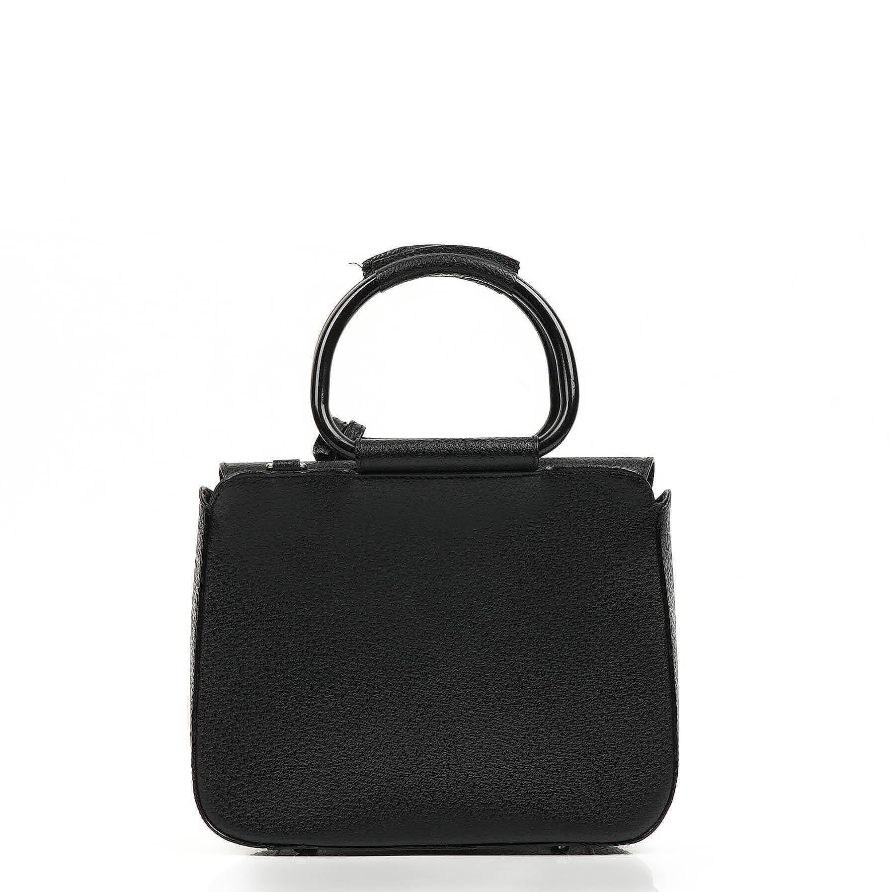 Gucci Vintage Two-Way Small Black Leather Crossbody Bag