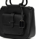 Gucci Vintage Two-Way Small Black Leather Crossbody Bag