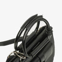 Gucci Vintage Two-Way Small Black Leather Crossbody Bag