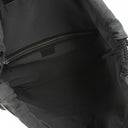 Gucci Web GG Supreme Monogram And Leather Drawstring Black Backpack