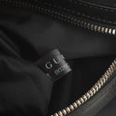Gucci Web GG Supreme Monogram And Leather Drawstring Black Backpack