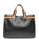 Gucci Web Leather Tote Bag Black