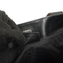 Gucci Web Leather Tote Bag Black