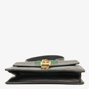 Gucci Web Sylvie Black Leather Shoulder Bag