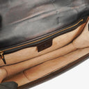Gucci Web Sylvie Black Leather Shoulder Bag