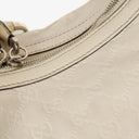 Gucci White Guccissima Leather Icon Bit Hobo Bag