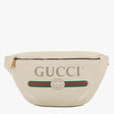 Gucci White Leather Bum Bag
