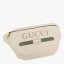 Gucci White Leather Bum Bag