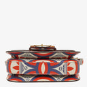 Gucci X ADIDAS Shangai Small Horsebit 1955 Calfskin Web Trefoil Interlocking G Red White Blue Shoulder Bag