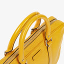 Gucci Yellow Diamante Leather Business Bag