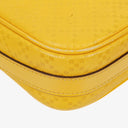 Gucci Yellow Diamante Leather Business Bag