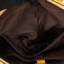 Gucci Yellow Diamante Leather Business Bag
