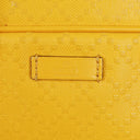 Gucci Yellow Diamante Leather Business Bag
