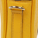 Gucci Yellow Diamante Leather Business Bag