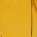 Gucci Yellow Diamante Leather Business Bag