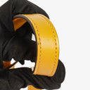 Gucci Yellow Diamante Leather Business Bag