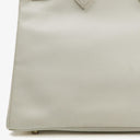 Hermès Birkin 32 Haut à Courroies Off White Leather With Gold Hardware