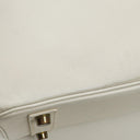 Hermès Birkin 32 Haut à Courroies Off White Leather With Gold Hardware