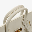 Hermès Birkin 32 Haut à Courroies Off White Leather With Gold Hardware