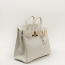 Hermès Birkin 32 Haut à Courroies Off White Leather With Gold Hardware