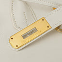 Hermès Birkin 32 Haut à Courroies Off White Leather With Gold Hardware
