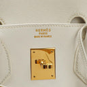 Hermès Birkin 32 Haut à Courroies Off White Leather With Gold Hardware