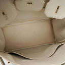 Hermès Birkin 32 Haut à Courroies Off White Leather With Gold Hardware