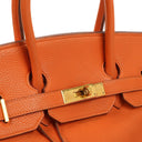 Hermes Birkin 35 Orange Togo With Gold Hardware