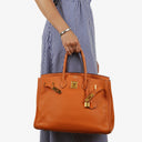 Hermes Birkin 35 Orange Togo With Gold Hardware