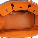 Hermes Birkin 35 Orange Togo With Paladium Hardware