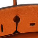 Hermes Birkin 35 Orange Togo With Paladium Hardware