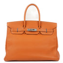 Hermes Birkin 35 Orange Togo With Paladium Hardware