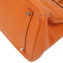 Hermes Birkin 35 Orange Togo With Paladium Hardware