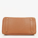 Hermes Birkin 35 Retourne Gold Courchevel Leather With Gold Hardware