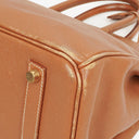 Hermes Birkin 35 Retourne Gold Courchevel Leather With Gold Hardware