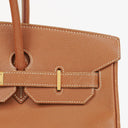 Hermes Birkin 35 Retourne Gold Courchevel Leather With Gold Hardware