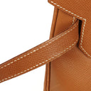 Hermes Birkin 35 Retourne Gold Courchevel Leather With Gold Hardware