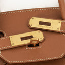 Hermes Birkin 35 Retourne Gold Courchevel Leather With Gold Hardware