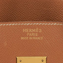 Hermes Birkin 35 Retourne Gold Courchevel Leather With Gold Hardware