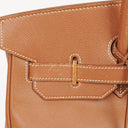 Hermes Birkin 35 Retourne Gold Courchevel Leather With Gold Hardware