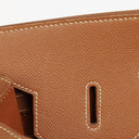Hermes Birkin 35 Retourne Gold Courchevel Leather With Gold Hardware