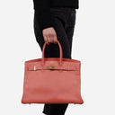 Hermes Birkin 35 Rose Jaipur Epsom With Gold Hardware