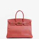 Hermes Birkin 35 Rose Jaipur Epsom With Gold Hardware