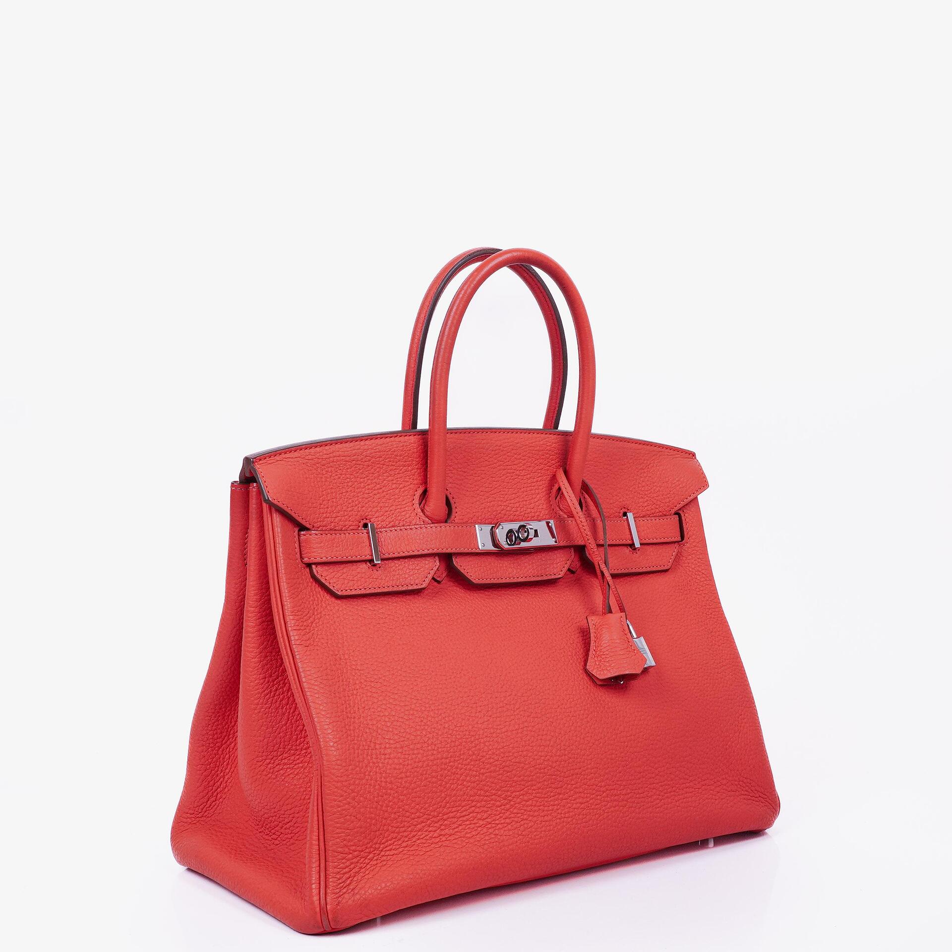 Hermes Birkin 35 Rose Jaipur Taurillon Clemence With Palladium Hardware