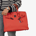 Hermes Birkin 35 Rose Jaipur Taurillon Clemence With Palladium Hardware