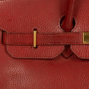Hermes Birkin 35 Rouge H Ardennes With Gold Hardware